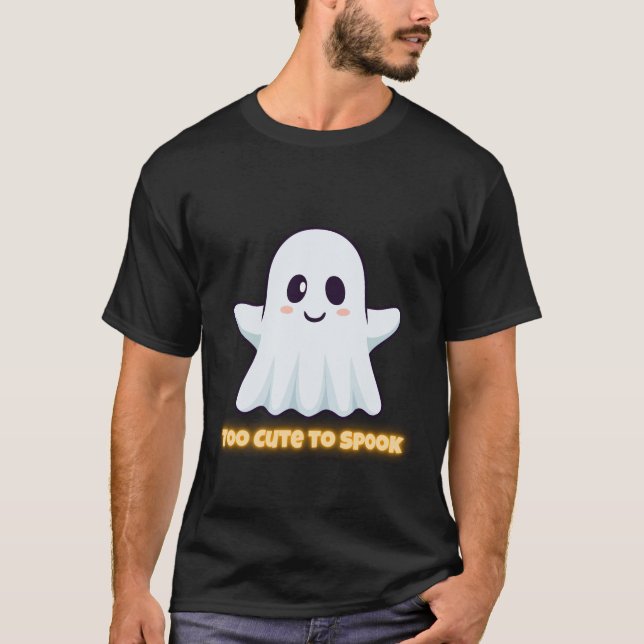T-shirt Too Cute To Spook – Adorable Kawaii Ghost Hallowee (Devant)