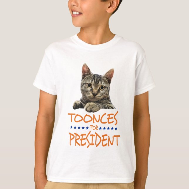 T-shirt toonces pour la chemise légère de président (Devant)
