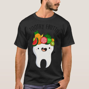 T-shirt Toothy Fruity Drôle Puns Dentaires 1