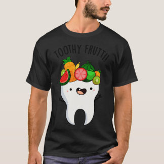 T-shirt Toothy Fruity Drôle Puns Dentaires 1
