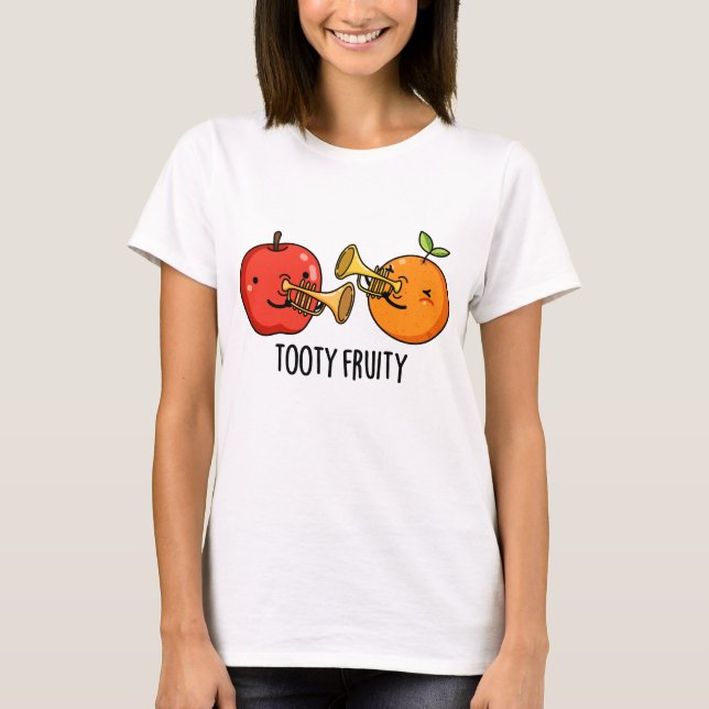 T-shirt Tooty Fruity Amusant Fruit Musicien Pun (Devant)