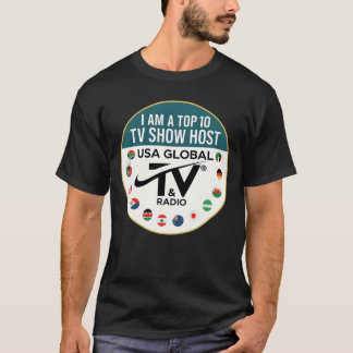 T-shirt Top 10V Show Host USA GlobalV Radio funny