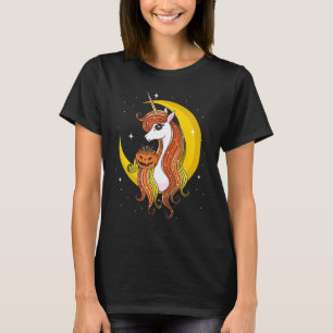 T-shirt Top Candy Corn Unicorn Halloween