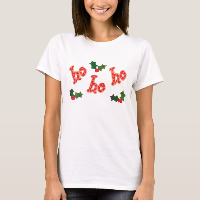 T-shirt Top des Spaghetti de Noël pour dames (Devant)