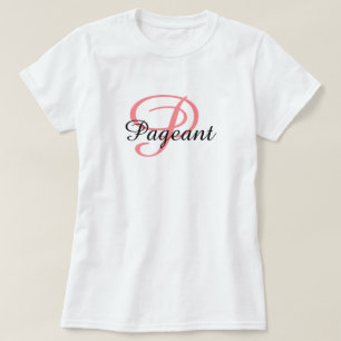 T-shirt Top du concours Monogramme style Miss America