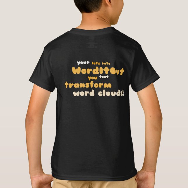T-shirt Top enfants : disposition arrière (Dos)
