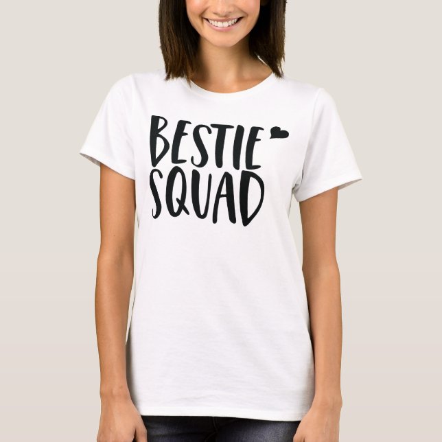 T-shirt Top Fleur de l'équipe de bestie (Devant)