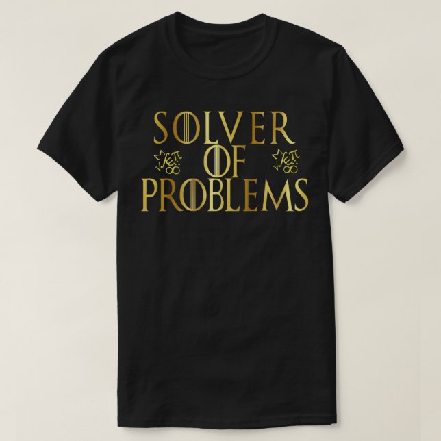 T-shirt Top Fun Math Ordinateur Geek Solveur de problèmes  (Design devant)