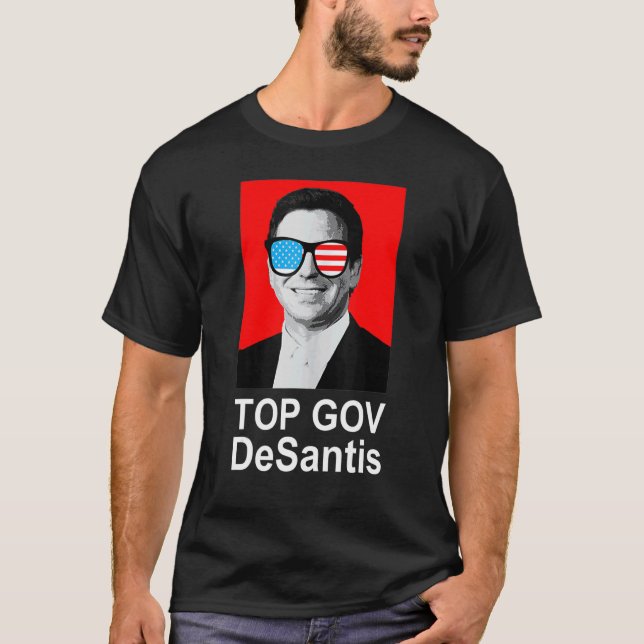 T-shirt Top Gov Ron Desantis Top Gov 12 (Devant)