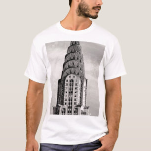 T-shirt Top of the Chrysler Building NYC - B&W