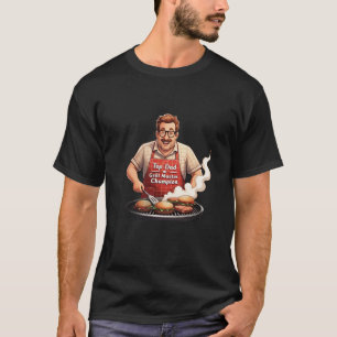 T-shirt "Top Papa Grill Master Champion" Barbecue Père