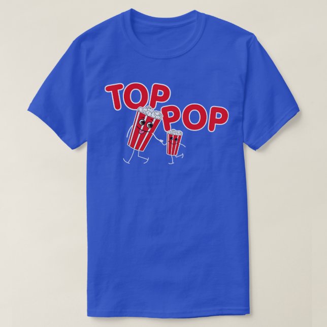 T-shirt Top Pop Fête des pères Cadeau Papa Anniversaire Co (Design devant)