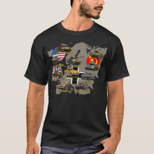 T-shirt Top Ten des chars 2ÈME GUERRE MONDIALE M4 Sherman 