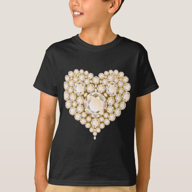 T-shirt Topaz Heart Gems (Devant)