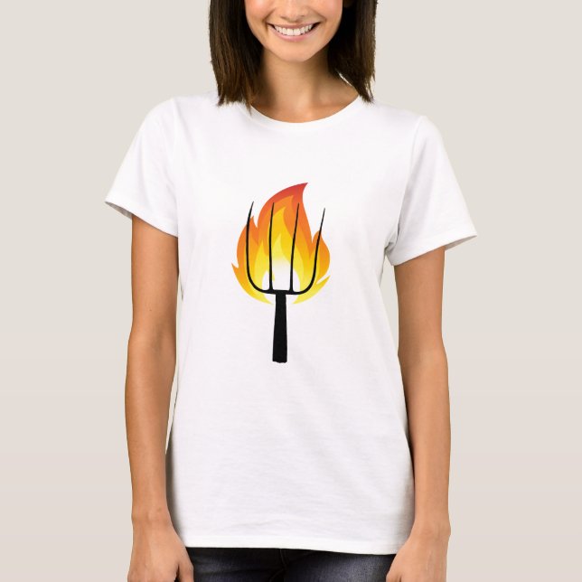 T-shirt Torche et fourche (Devant)