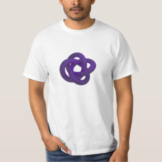 T-shirt Tore noué - pourpre
