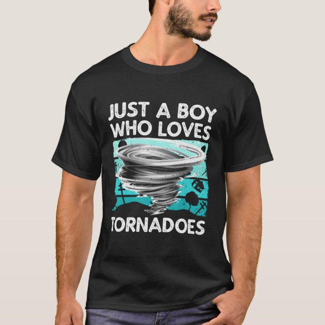 T-shirt Tornade Pour Tempête Météo Tornado Chaser (Devant)