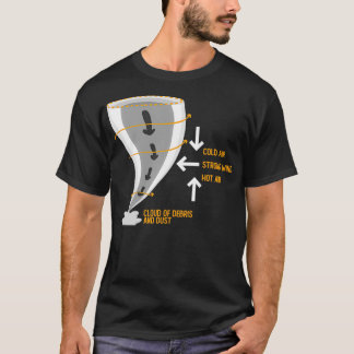 T-shirt Tornado Formation Météorologue Storm Chaser Météo