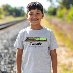 T-shirt Tornado Vintage Steam Train Anglais Locomotive
