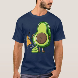 T-shirt Tortilla Chip Guacamole Poop Pooping Avocado Vegan