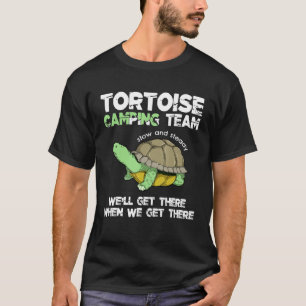 T-shirt Tortoise Camping Équipe Tortue Tortoise Drôle Dit