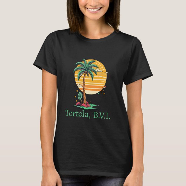 T-shirt Tortola BVI B.V.I British Virgin Islands Souvenir (Devant)
