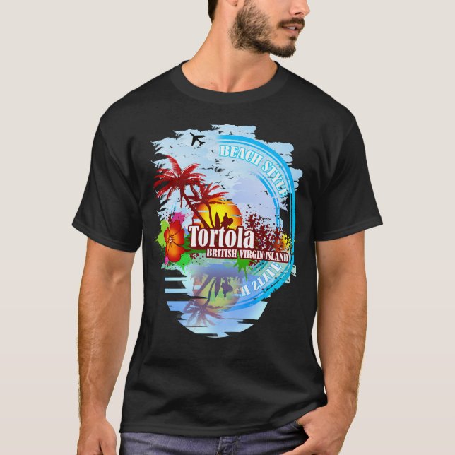 T-shirt Tortola Vierge britannique (Devant)