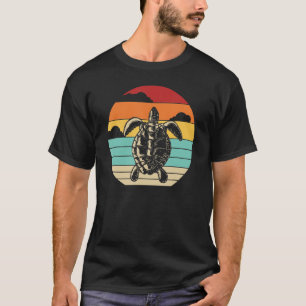 T-shirt Tortue à glissière rouge à glissière rouge à gliss
