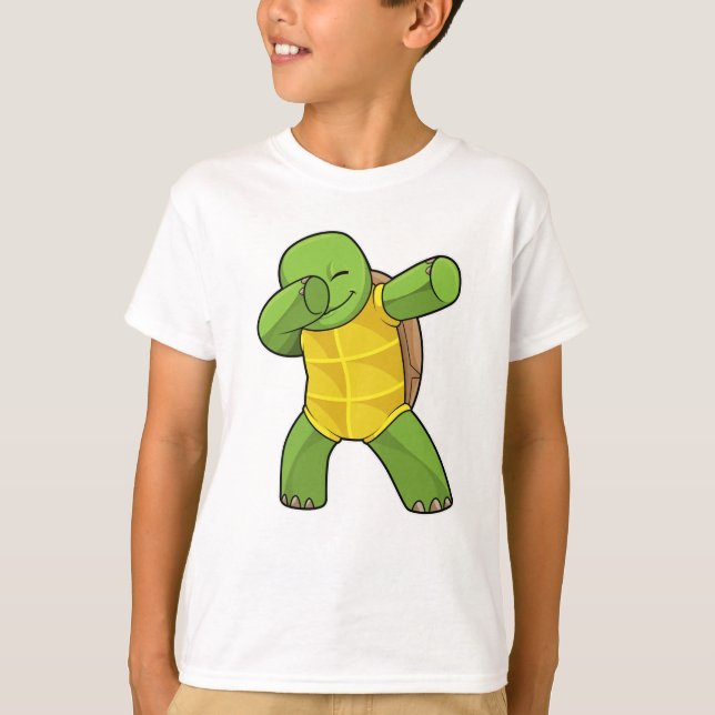 T-shirt Tortue à Hip hop Dance Dab (Devant)