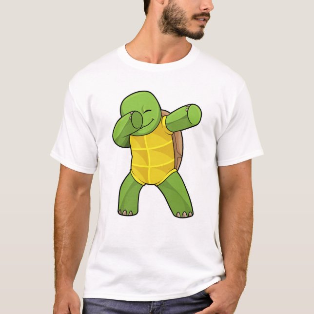 T-shirt Tortue à Hip hop Dance Dab (Devant)