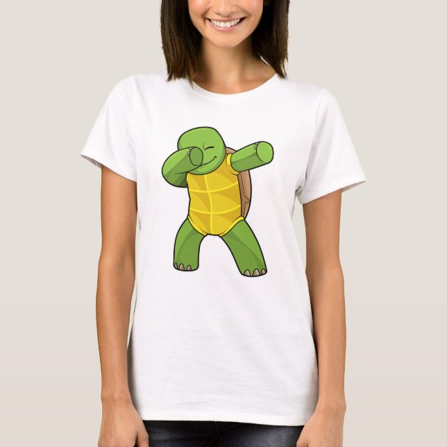 T-shirt Tortue à Hip hop Dance Dab (Devant)