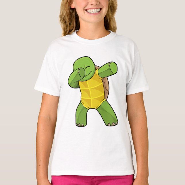 T-shirt Tortue à Hip hop Dance Dab (Devant)