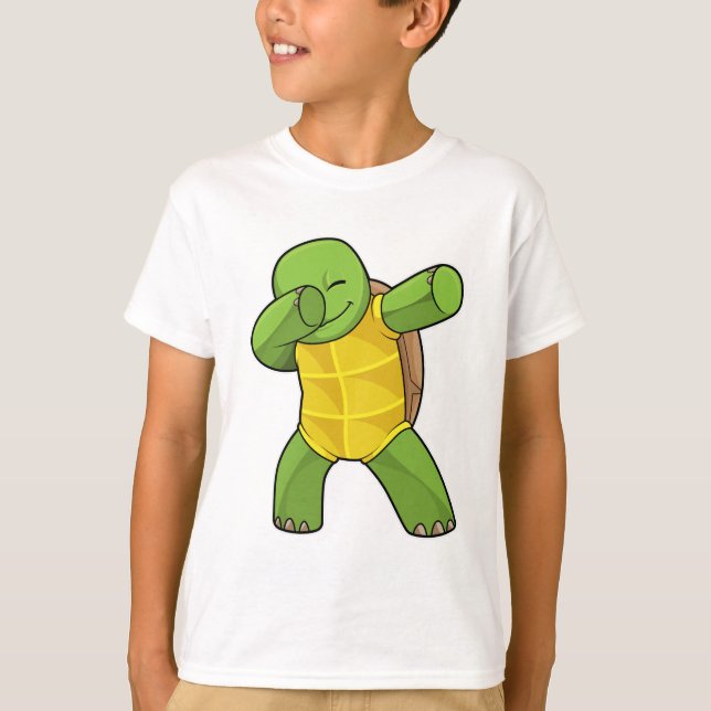 T-shirt Tortue à Hip hop Dance Dab (Devant)