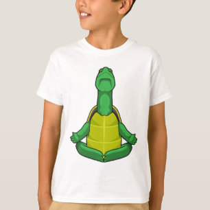 T-shirt Tortue à la méditation de Yoga