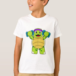 T-shirt Tortue à l'effort entraînement et cloches