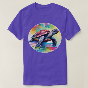 T-shirt tortue aquarelle