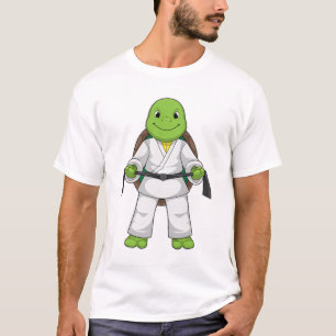 T-shirt Tortue aux arts martiaux avec ceinture noire