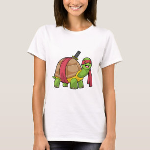 T-shirt Tortue aux arts martiaux avec épée
