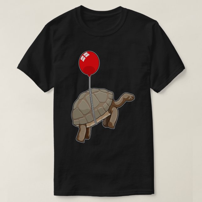 T-shirt Tortue avec ballon (Design devant)
