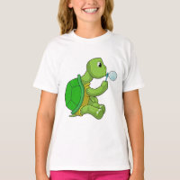 Tortue avec bulles de savon