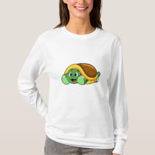 T-shirt Tortue avec coquille comme couverture