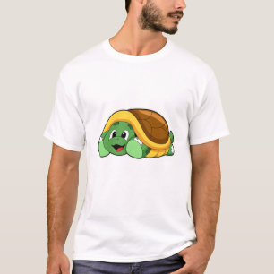 T-shirt Tortue avec coquille comme couverture