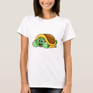 T-shirt Tortue avec coquille comme couverture