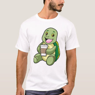 T-shirt Tortue avec Shell & Café à aller