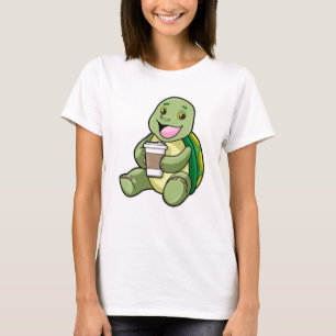 T-shirt Tortue avec Shell & Café à aller