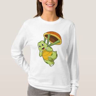 T-shirt Tortue avec Shell en tant que Skydiver