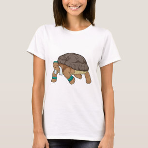 T-shirt Tortue comme coureur avec serviette