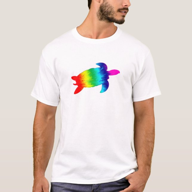 T-shirt Tortue d'arc-en-ciel (Devant)
