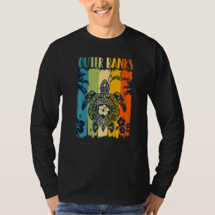 T-shirt Tortue de mer Rétro Outer Banks Thème Familial Car