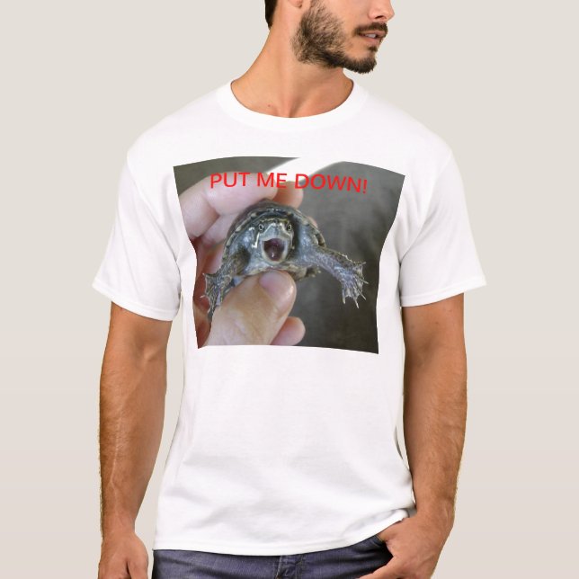 T-shirt Tortue de musc fâchée (Devant)